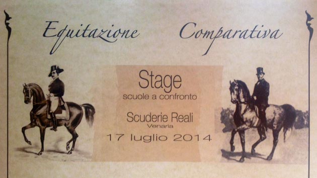 Al Centro Internazionale del Cavallo, presso le Scuderia della Mandria, il secondo stage di Equitazione Comparativa.