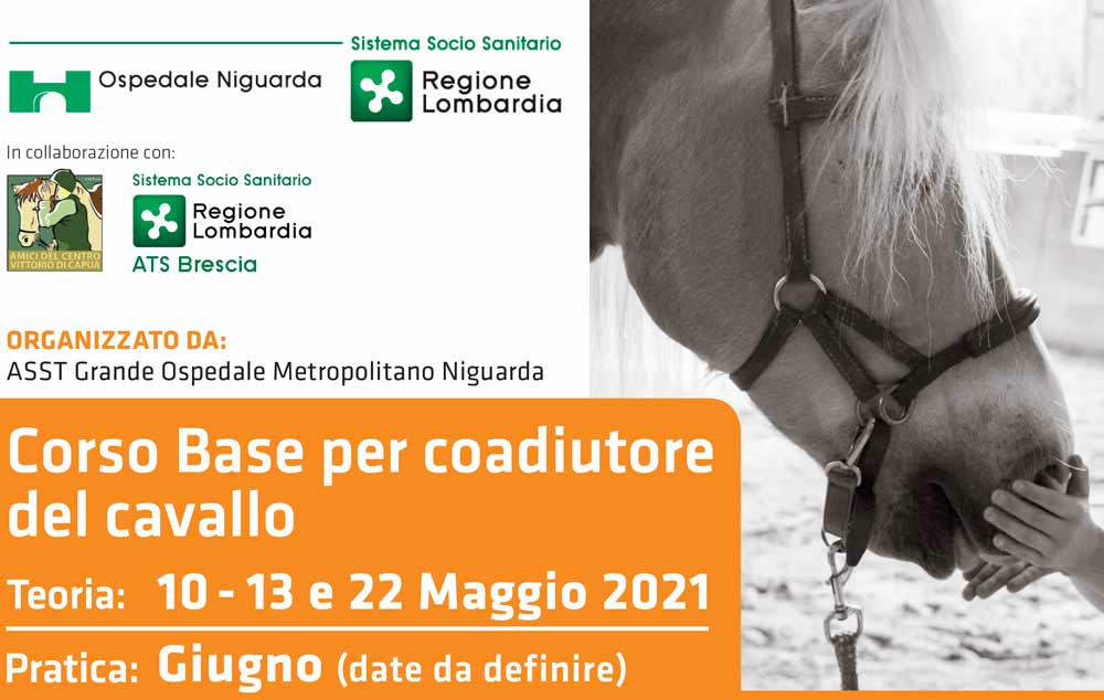 L’ASST Grande Ospedale Metropolitano Niguarda di Milano, organizza: Corso Base per coadiutore del cavallo