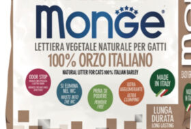 Orzo italiano nella linea di lettiere naturali Monge Easy Green