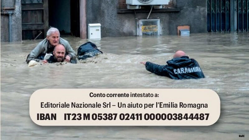 Editoriale Nazionale – Report sulle iniziative di raccolta fondi promosse dalle testate del Gruppo Monrif per l’alluvione dell’Emilia-Romagna